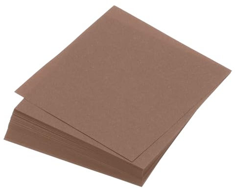 QUARKZMAN 100 Blatt Origami Papier, 14cm x 14cm Doppelseitiges Quadratisches Faltpapier, 70 g/m², Kleine Origami-Papierquadrate für Kunsthandwerk Projekt Geschenk Dekoration, Braun