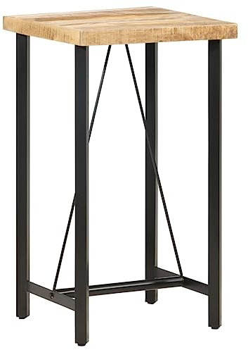Xichuzi Bartisch 60x60x107 cm Raues Mangoholz, Stehtisch Küche, Tisch, Hochtisch, Bartische & -theken, Esstisch, Bar Tisch, Bar Table - 286610