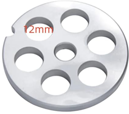 BMJVFDS 6 Löcher 12 mm Durchmesser 420 Edelstahl Fleischwolf Messernetz kompatibel for Braun PP1300 5 kompatibel for Bosch Mum 5/4 Fleischwolf