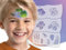 TyToo Mosaic Kinderschminke Schablonen | Wiederverwendbare Face paint schablonen für Kinder | Makeup Schablone für Kinder (Dino, Geländewagen)