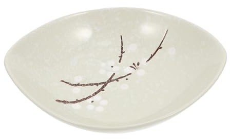 Mobestech 1 Plato De Cerámica Pintado A Mano Plato Pequeño De Porcelana Para Servir Platos De Cocina Platos De Cena Plato De Cerámica Para Comida Recipiente Para Comida Plato De