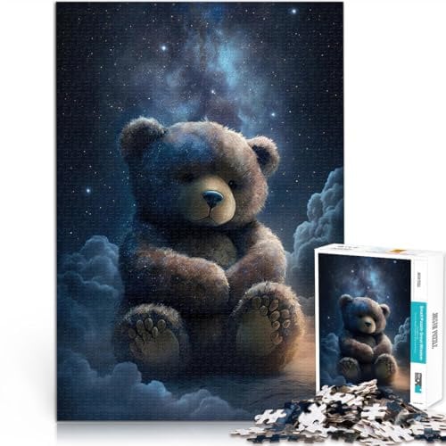 teenagers 1000 Piece Jigsaw Puzzle Teddy Bear Style 5 Pädagogisches Familienspiel mit passendem Poster und Quizblatt52x38cm