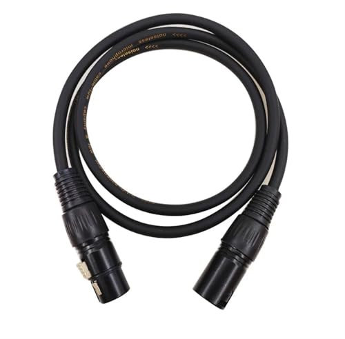 KMGUZRRWD Cable XLR DMX512 de 2 metros, macho a hembra, M/F, OFC, cable de audio blindado for mezclador de micrófono