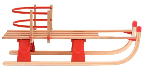 Genérico Trineo de Nieve Plegable con Respaldo Madera 119 cm,Deportes,Actividades al Aire Libre,Actividades y Deportes de Invierno,Trineos-92493