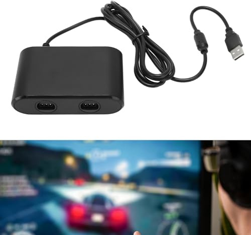 LUCKDANO Gamecontroller-Konverter für N64, Multifunktionales 2-in-1, Anpassbar für und PC, mit -Funktion und Dual-Joystick-Unterstützung