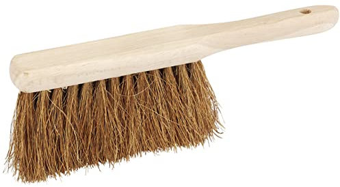 Draper 300mm / 12 Gardening Soft Coco Hand Brush | Heavy- Duty Garden Clean Hand Tool | Sweeping Brush | Outdoor and Indoor | 43779