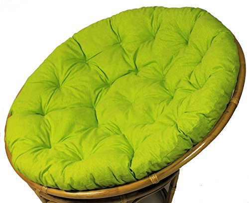 Rattani - Polster für Papasansessel, Auflage, Ersatzpolster Papasan D 120 cm, Stoff Loneta hell grün, Made in EU