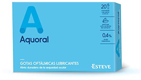 Aquoral Monodosis Gotas Oftálmicas - 20 unidades x 0.5 ml (Total: 10 ml)