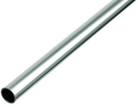 Alberts 472481 Tubo cilíndrico Aluminio, natural 1000 x 8 x 1 mm