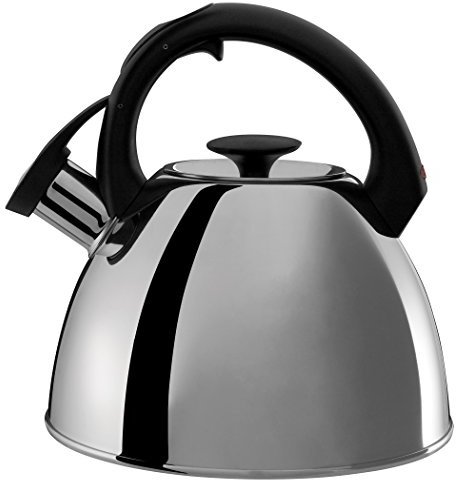 OXO Good Grips Click-Click Tea Kettle Polished Stainless Steel 2.1-Qt.