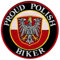 Bestickter Aufnäher mit polnischem Biker-Motiv, zum Aufbügeln, Motiv: Polen, zum Aufbügeln
