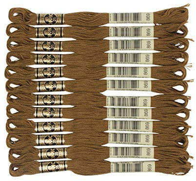 DMC Six Strand Embroidery Cotton 8.7 Yards-Very Dark Hazelnut Brown