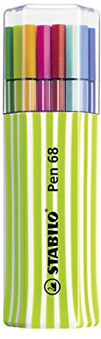STABILO Premium-Filzstift Pen 68-15er Single-Pack - grün