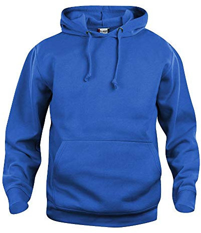CliQue Herren Basic Kapuzenpullover, Blau (Royalblau), XXL