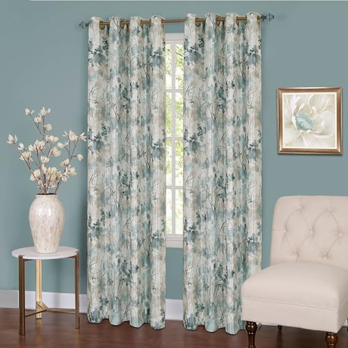 ACHIM Lined Blackout Grommet Curtain Panel, 50 x 84 in, Mist