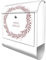 banjado® Design Briefkasten personalisiert mit WT Blätterkranz 38,5x46,5x13cm & 2 Schlüssel - Briefkasten Stahl weiß mit Zeitungsfach pulverbeschichtet - Postkasten A4 Einwurf inkl. Montagematerial