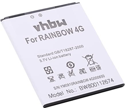 vhbw 1x Batterie Compatible avec Blackphone BP1 téléphone Portable (2500mAh, 3,7V, Li-ION)