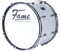 Fame Marching Bass Drum 20x12, Weiß, 7-Lagen Lindenholz Kessel, Inklusive Tragegurt & Beater, Schaumstoff-Dämpfringe, Prägnanter Klang, Ideal für Einsteiger in Marschierende Percussion