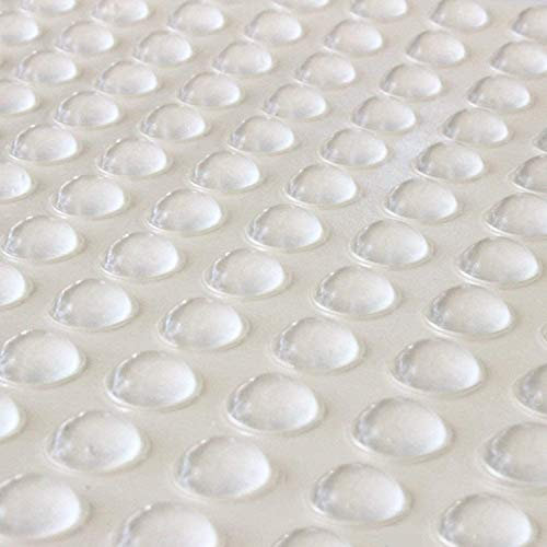 Eastbuy Pieds clairs en Caoutchouc - 100pcs DemiCercle Auto-adhésif Pieds Silicone Tapis Bumpers Porte Pad Meubles (8x2.5mm)