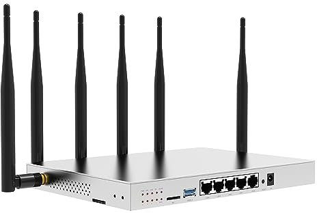 Getue Wiflyer WG3526 4G LTE WiFi Router, 1200Mbps Industrial Wireless Router, Gigabit Ethernet, with TF Card Slot&USB Port, Support T-Mobile AT&T(Not Support Verizon)