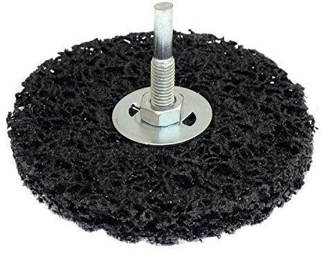 100mm Rotary Polycarbide Abrasive Disc Rust and Paint Remover Deburring Wheel Drill Attachment