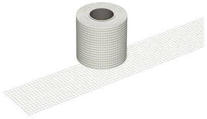 LUX ELEMENTS Bande d'armature autocollante, largeur: 100 mm (90 ml), ARM-100 SK LARMZ1001, blanc