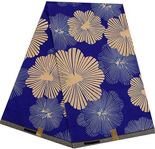 Afrikanischer Stoff, 5,7 m, bedrucktes Wachstuch mit afrikanischem Ankara-Ethno-Stoff FP6383