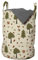 ABAKUHAUS holzig Wäschesack, Waldtiere in der Natur, Wäschekorb mit Griffen Kordelzugverschluss für Waschsalons, 33 cm breit x 49 cm hoch, Beige Fawn
