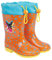 PERLETTI Stivaletti Pioggia Bambino Bambina Bing - Stivali Impermeabili Coniglietto Nero con Suola Antiscivolo Arancio - Galosce Bambini Antipioggia Colorati Arancio Giallo Azzurro (Arancio, 24/25 EU)