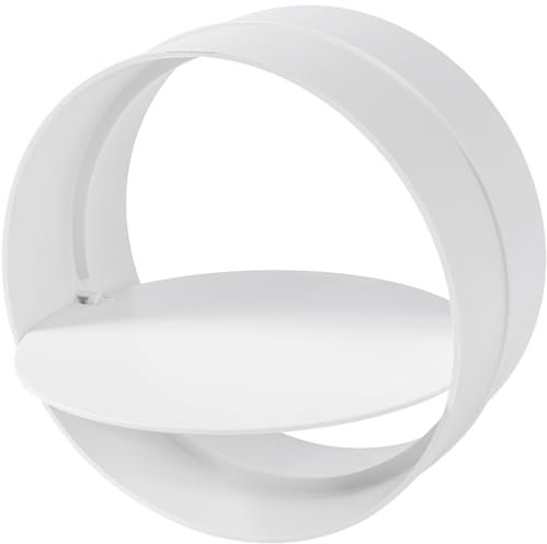 Vent Systems Amortiguador de aire de 125 mm de diámetro y plástico en línea. Conecte el secador de aire de escape o baño y las tuberías con la válvula antirretorno. HVAC, calefacción, refrigeración,