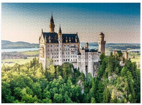 Neuschwanstein Schloss Bayern Deutschland - Premium 1000 Teile Puzzle - Made in USA