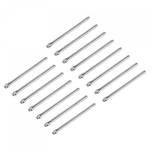 sourcing map 15 Pcs 20mm Watch Link Cotter Pin Assortment, Stainless Steel 1mm Dia. Watch Strap Bars Split Pin for Watchband Repair, Silver Tone