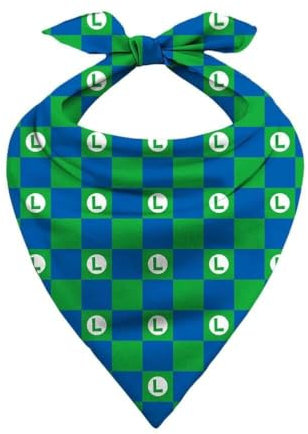Super Mario Nintendo Luigi Pattern Green Bandana, NC, Einheitsgröße