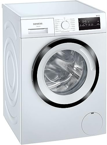 Siemens WM14N123 Waschmaschine iQ300, Frontlader mit 7kg Fassungsvermögen, 1400 UpM, speedPack L, Outdoor-Programm, simpleTouch LED-Display, iQdrive-Motor, Weiß, 60cm