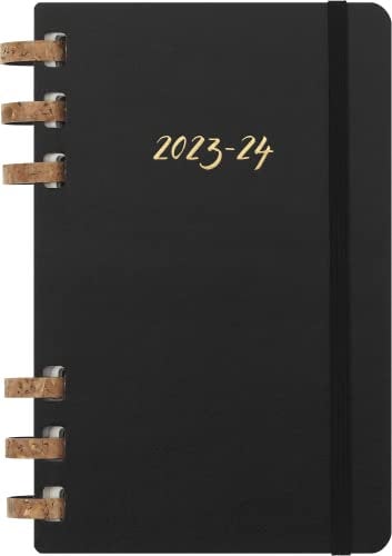 Moleskine Akademischer Monatsplaner 2023 -2024, 12-Monats-Wochen-und Monatsplanner, Universitätskalender mit Festem Einband, Größe: L 15 x 21 cm, Schwarz
