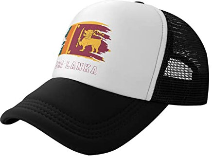 452 Damen Herren Outdoor Hut Sri Lanka Flagge Sri Lanka Baseball Cap Leicht Abwaschbar Baseballmütze Vintage Baseball Kappen Für Golf Draussen Laufen