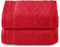 Top Towel - Premium - Große Badetücher - Badetücher - 2 Handtücher - 50 x 100 cm - 100 % Baumwolle - 600 Gramm - Rot