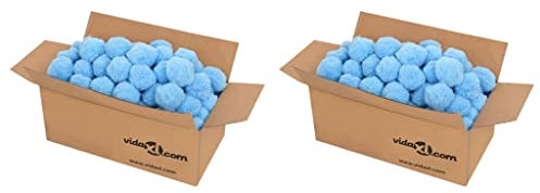 vidaXL Sfere Filtranti Antibatteriche Piscina Blu 1400 g Polietilene, Sfera filtrante per Piscina, Filtro per Piscina, Sfera filtrante in polietilene