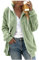 Felpa Oversize Donna con Zip Cappotto Invernale Offerta Cardigan in Pile Teddy Leggero Felpe Lunga Giacca Lana Cappuccio Fleece Jumper Hoodie Taglie Forti Maniche Lunghe Kimono Vestaglia Casual