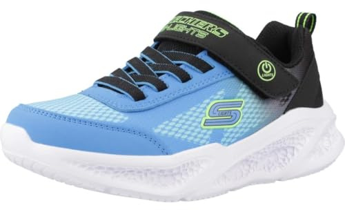 Skechers Meteor-Lights - Krendox 401495L-BKBL, Boy Sneakers,Sports Shoes, Blue, 28 EU