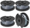 Omsscun 4 Stück Ersatzfadenspule, Ø1.65 mm-5m Länge Rasentrimmer Spule, Nylon Rasentrimmer-Ersatzfadenspule, Rasentrimmer Fadenspule, Kompatibel mit gängigen Modellen, bietet langanhaltende Nutzung