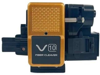 Fibre de couperet de fibre optique Coupe-fibre optique entièrement automatique V10, presse à couteau de coupe FTTH en une étape, coupe-fibre V10 avec collecteur de déchets de fibre