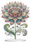HENGBIRD 5D Diamond Painting Tischdeko Blumen Aufsteller, Diamond Painting Set, Rosenblütenarrangement Diamond Painting Deko für Haus, Büro, Desktop, Wand Dekor (24.8x21.8CM)