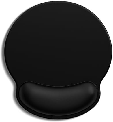 Auhoahsil Ergonomisches Mauspad mit Handgelenkauflage, bequemes Silikon, rutschfest, Computer-Schmerzlinderung, Gel-Mauspad mit Handgelenkstütze für Gaming, Arbeit, Büro, Damen und Herren, niedliches