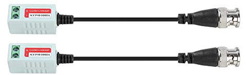 2 Stück Tragbares Passives HD-CVI/HDVI/AHD-Video-Balun-Transceiver-Kabel, Verdrehtes Sender-Heimüberwachungszubehör