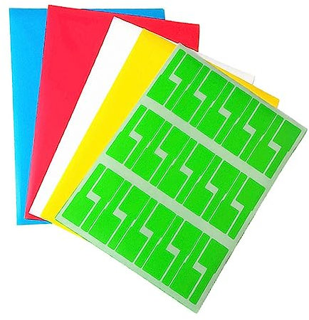 STOBOK Pegatinas De Cable A4 15 Etiquetas Autoadhesivas p Etiquetas De Identificación