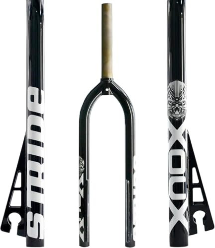 XOUX STRIDE FK01TD26BLK BMX-Gabel, gewindelos, 26 Zoll, 3,8 cm, Schwarz
