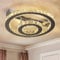 Vinilky Deckenleuchte Kronleuchter Kristall, Moderne LED Bündig Montierte Leuchte Deckenleuchte für Wohnzimmer, Esszimmer, Schlafzimmer, Küche, Flur