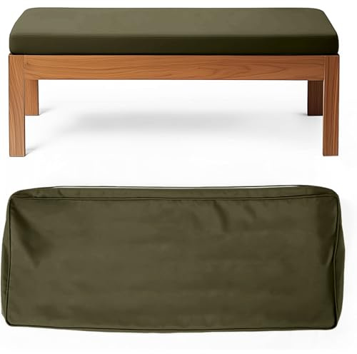 WLXFF 10cm Dicke bankauflage Sitzkissen Bank Bezug, Ersatzbezug für sitzauflage Bank gartenbank, Wasserdicht Bezug für sitzbank Auflage, Gartenbank Auflage Outdoor Bezug,No9,140X45X10CM