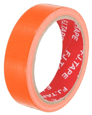 QUARKZMAN Gewebeklebeband, 25mmx13,7m Gewebeband, Paketklebeband Orange | Paketband, Reparaturband zum Reparieren, Befestigen, Bündeln, Verstärken und Abdichten